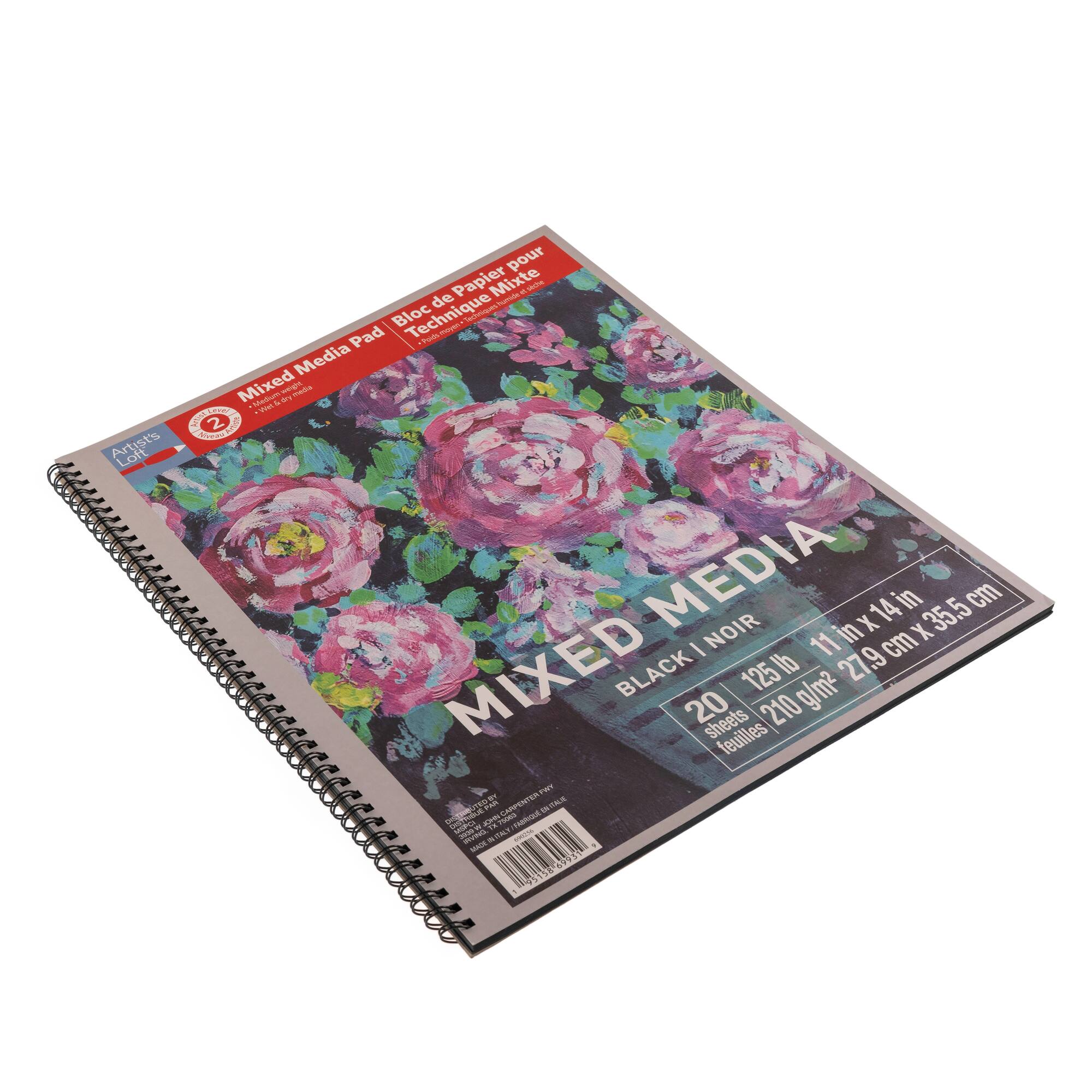 Black Mixed Media Pad by Artist's Loft